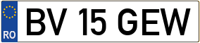Truck License Plate